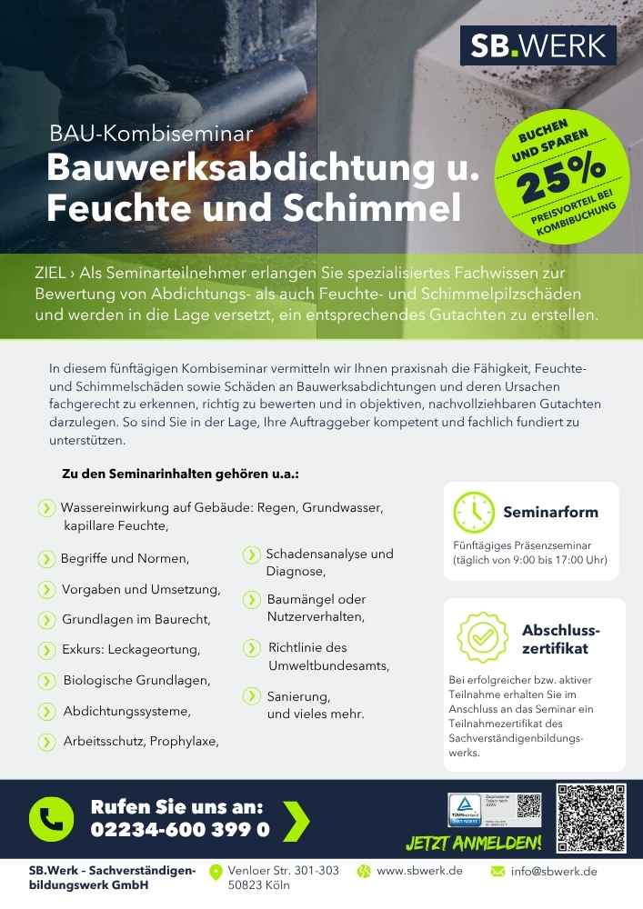 Flyer_Kombi_Schimmel-Bauwerksabdichtung Flyer Kombi-seminar Bauwerksabdichtung-Feuchte