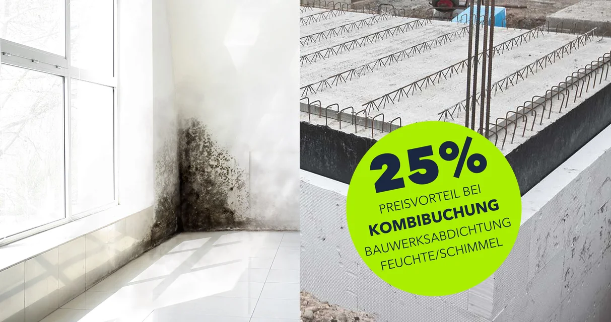 Bau Kombiseminar Bauwerksabdichtung und Feuchte und Schimmel bei SB.Werk mit 25 Prozent Rabatt